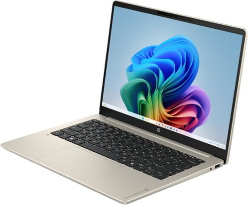 HP OmniBook 3 - 14 2K Touchscreen Laptop - Snapdragon X - 16GB Memory - 512GB SSD - Copilot+ PC - Warm Gold BUY IN UAE