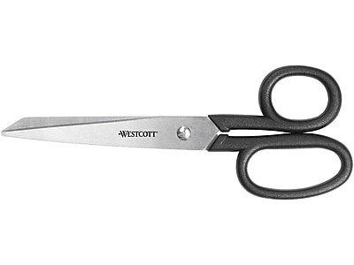 Westcott - All Purpose Kleencut 7" Stainless Steel Scissors, Pointed Tip, (19017) - Black