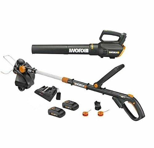 WORX - WG930.2 20V Trimmer & Blower Kit - Black-Front_Standard 