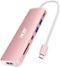 Acer - USB C Dock, 7 in 1 USB-C to HDMI Hub, 2 USBA 3.1 GEN1 and 5Gbps Type-C Data Port, 4K HDMI Port, PD 100W Charging - Pink-Front_Standard
