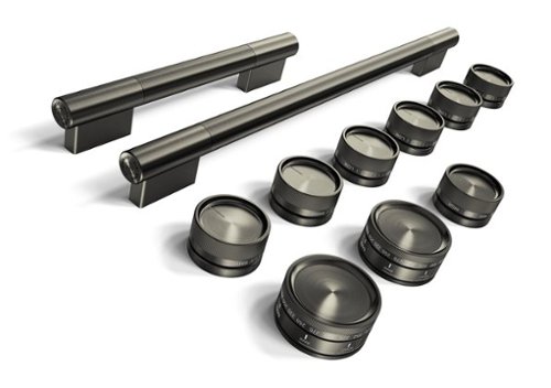 KitchenAid - Handle and Knob Hardware Accessory Kit for 48" Commercial-Style Gas Range - Black Ore