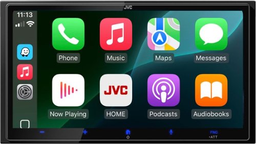 JVC - 7" Wireless Android Auto and Apple CarPlay Bluetooth with High Definition Screen - Black