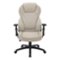 Office Star Products - Exec Bonded Lthr Office Chair - Taupe-Front_Standard