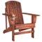 Outsunny - Adirondack Chair, Outdoor Fire Pit and Porch Seating - Carbonized-Front_Standard