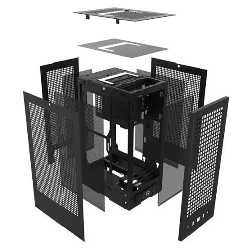 HYTE - Revolt 3 Premium ITX Small Form Factor Desktop Case with 700W 80 Plus Gold PSU - Black-Alt_View_Standard_15 