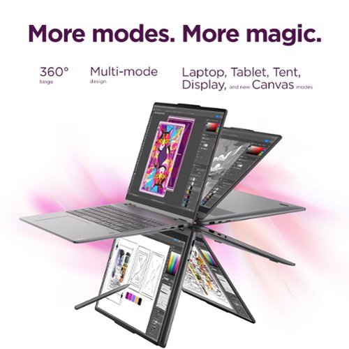 Lenovo Yoga 7i 2-in-1 16 2K LCD Touchscreen Laptop - Intel Core Ultra 7 355 2026 - 16GB Memory - 512GB Storage - Luna Grey WHERE TO BUY