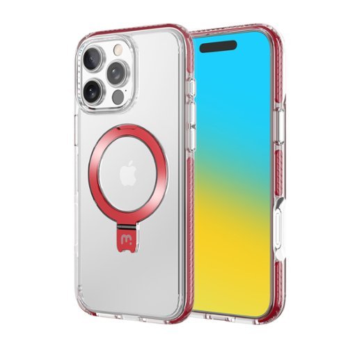 Mybat Pro - Lure Series Case with MagSafe Kickstand Ring for Apple iPhone 16 Pro Max - Red-Front_Standard 