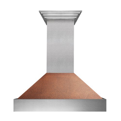 ZLINE - 36 inches - Externally Vented - Wall Range Hood - Hand Hammered Copper-Front_Standard 