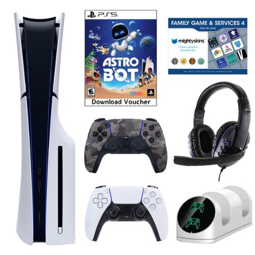 PS5 Slim Astro Bot Console with Accessories, Voucher & Extra DualSense - PlayStation 5-Front_Standard 