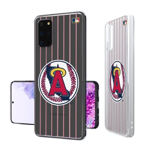 Keyscaper - MLB - Los Angeles Angels 1986-1992 Cooperstown Pinstripe Galaxy Clear Case - S24 - Multicolor-Front_Standard 