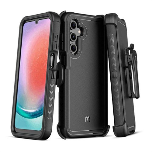 Mybat Pro - Maverick Series Case with Holster for Samsung Galaxy A16 5G - Black-Front_Standard 