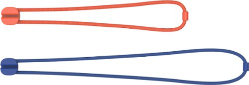  blueLounge - Pixi Reusable Multipurpose Ties (8-Pack) - Orange/Blue