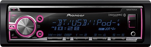  Pioneer - CD - Built-In Bluetooth - Apple® iPod®- and Satellite Radio-Ready - In-Dash Receiver - Black/Silver
