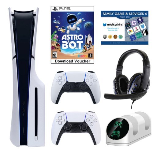 PS5 Slim Astro Bot Console with Accessories, Voucher & Extra DualSense - PlayStation 5-Front_Standard 