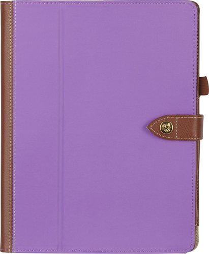  Griffin - Back Bay Folio Case for Apple® iPad® 2nd- and 3rd-Generation and iPad with Retina - Purple/Brown
