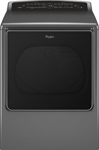  Whirlpool - Cabrio 8.8 Cu. Ft. 23-Cycle Electric Steam Dryer With Wi-Fi Connectivity - Chrome Shadow