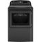 GE - 7.4 Cu. Ft. Electric Dryer with Sensor Dry - Diamond Gray-Front_Standard