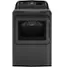 Front. GE - 7.4 Cu. Ft. Electric Dryer with Sensor Dry - Diamond Gray.