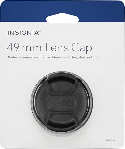Insignia™ 49mm Lens Cap - Black WORLDWIDE DELIVERY