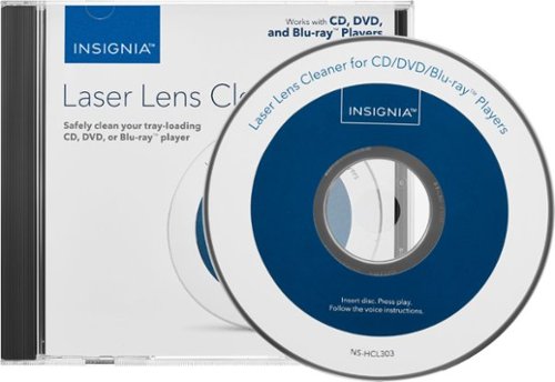 Insignia™ - Laser Lens Cleaner - Blue/White