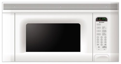 Sharp - 1.4 Cu. Ft. Over-the-Range Microwave - White-Front_Standard 
