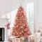 Best Choice Products - 6ft Prelit Artificial Tinsel Christmas Tree Festive Holiday Decoration w/ 1,000 Tips - Pink-Front_Standard
