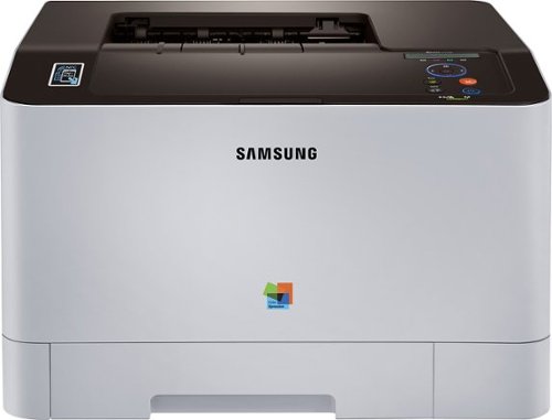  Samsung - Xpress C1810W Wireless Color Laser Printer - White/Black