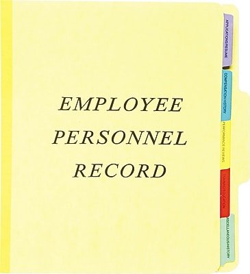 Pendaflex - Vertical Personnel Folders, 1/3 Cut Top Tab, Letter, (ESSSER1YEL) - Yellow