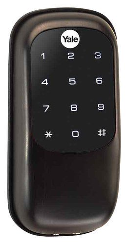  Yale - Real Living Key Free Touchscreen Deadbolt with Z-Wave - Oil Rubbed Bronze