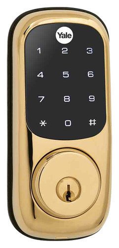  Yale - Real Living Touchscreen Deadbolt - Polished Brass