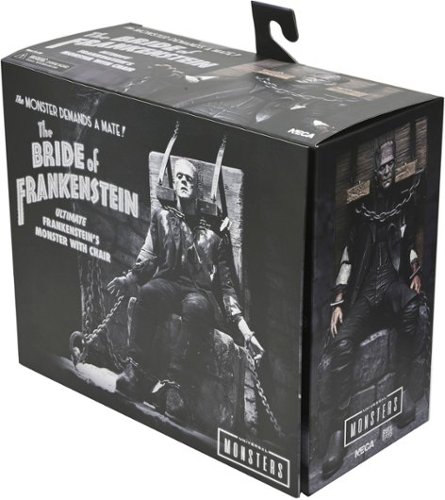 NECA Universal Monsters 7” Scale Action Figure - Bride of Frankenstein Frankenstein’s Monster Figure with Chair GLOBAL SHIPPING