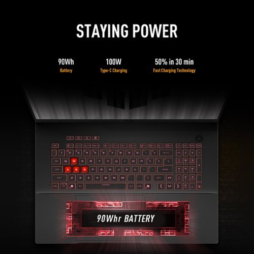 ASUS TUF Gaming A18 18 FHD+ 144Hz Gaming Laptop - AMD Ryzen 7 with 16GB Memory - NVIDIA GeForce RTX 5050 - 1TB SSD - Jaeger Gray WORLDWIDE DELIVERY