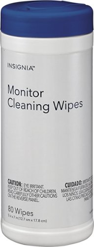 Insignia™ - Monitor Cleaning Wipes (80-Pack) - White