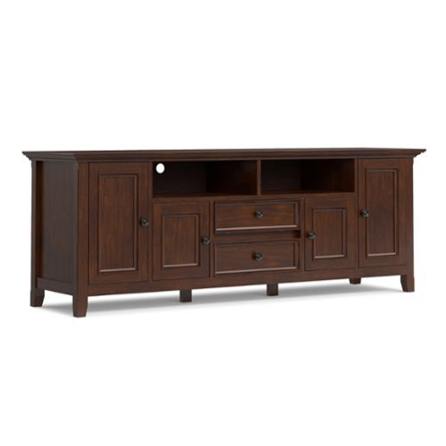 Simpli Home - Amherst 72 inch Wide TV Media Stand - Russet Brown-Front_Standard 
