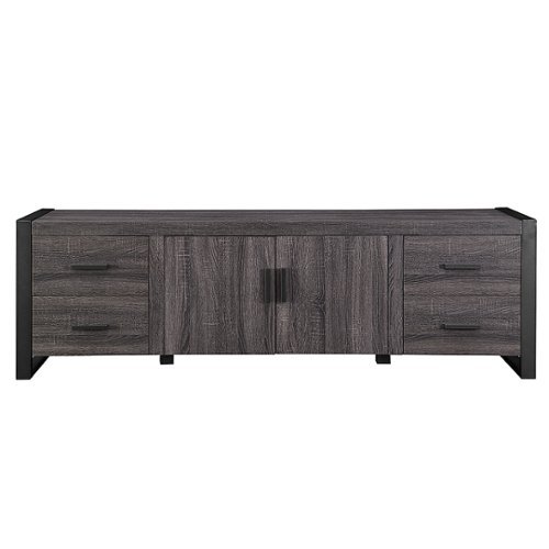 Walker Edison - Modern Urban 4 Drawer TV Stand for TVs up to 78" - Charcoal
