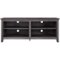 Walker Edison - Modern 58" Wood Open Storage TV Stand for Most TVs up to 65" - Charcoal-Front_Standard