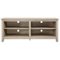 Walker Edison - Modern Wood Open Storage TV Stand for Most TVs up to 65" - Natural-Front_Standard