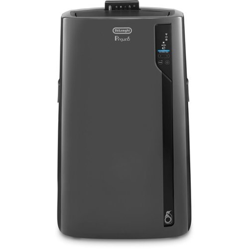 De'Longhi - 14,000 BTU Smart Portable Air Conditioner with 14,000 BTU Heater - Dark Gray-Front_Standard 