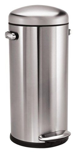  simplehuman - 30L Retro Step Can - Stainless-Steel