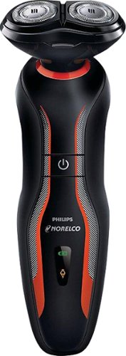  Philips Norelco - Click &amp; Style Wet/Dry Electric Shaver - Black/Orange