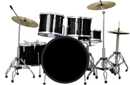 Axe Heaven Classic 5 Piece Black Sparkle Finish Mini Drum Set