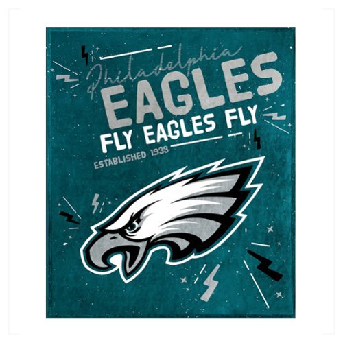 Logo Brands - Philadelphia Eagles 60" x 70" Plush Throw Blanket - Multicolor-Front_Standard 
