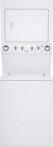  Frigidaire - 3.3 Cu. Ft. 9-Cycle Washer and 5.5 Cu. Ft. 9-Cycle Dryer Gas Laundry Center - Classic White
