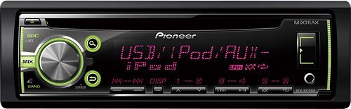  Pioneer - CD - Apple® iPod®-Ready - In-Dash Receiver with Detachable Faceplate - Black/Silver