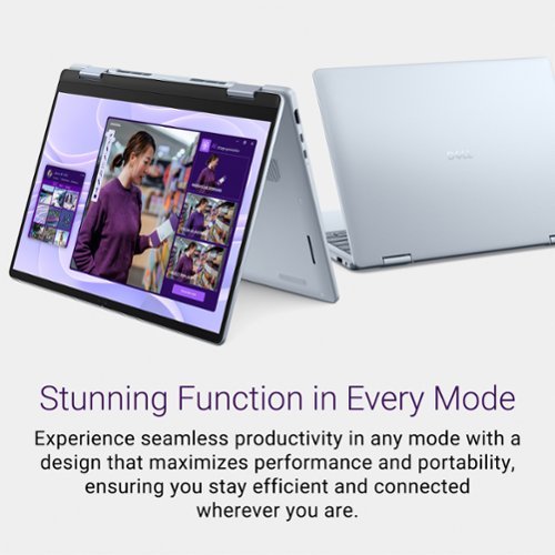 Dell Plus - Copilot+ PC - 14 2K 2-in-1 Touchscreen Laptop - Intel Core Ultra 7 256V 2024 - 16GB Memory - 1TB Storage - Ice Blue WORLDWIDE DELIVERY