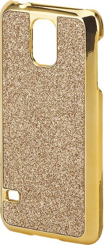  Dynex™ - Case for Samsung Galaxy S 5 Cell Phones - Gold Glitter