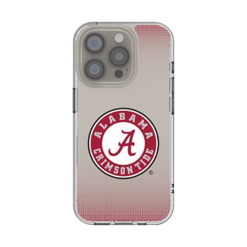 Keyscaper - NCAA - Alabama Crimson Tide Linen Logo iPhone Clear Case - 13 mini - Multicolor-Front_Standard 