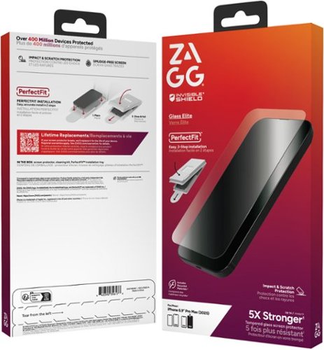 ZAGG Glass Elite Screen Protector for Apple iPhone 17 Pro Max - Clear BUY IN SAUDI ARABIA