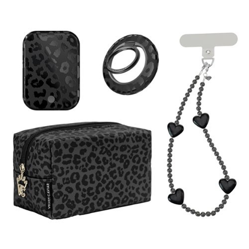 VELVET CAVIAR - for most cellphones - Black Leopard