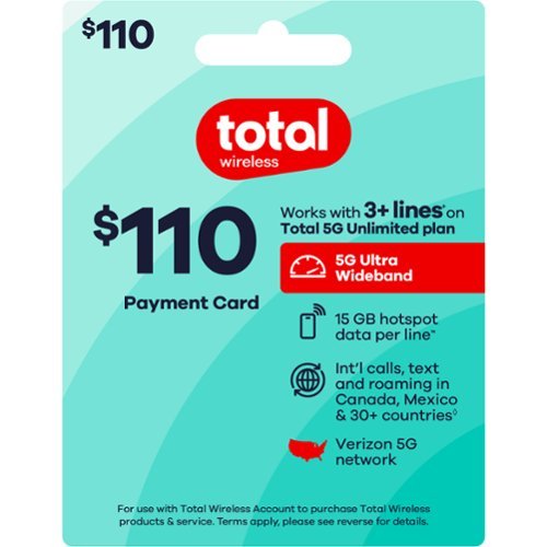 Total Wireless - $110 Prepaid Payment Card [Digital]-Front_Standard 